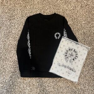 Chrome Hearts Black and White Graphic Tee